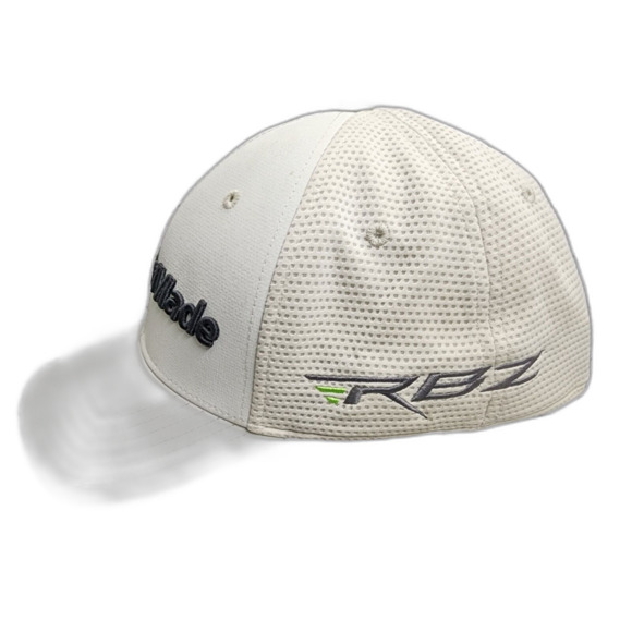 Taylormade R1 RBZ Men's Golf Hat Size L/XL Fitted Beige Stretch - Picture 4 of 7